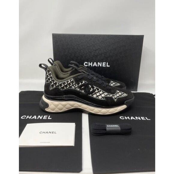 Chanel Sneakers 21C G37126 Size 38 NIB - Picture 2 of 9